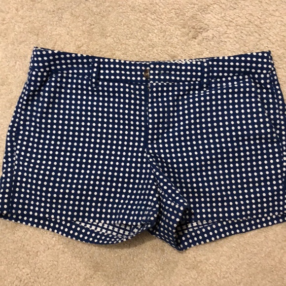 Merona Pants - Blue and White Polka Dot Shorts